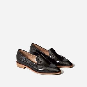 Everlane Black Patent Leather Loafers